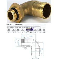 Niplu /REDUCTIE pentru pompa hidraulica HYVA/Binotto