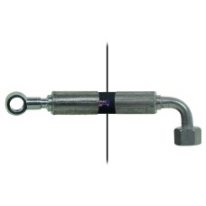 Ochiul furtunului=Ø10/Piuliță=12L90° - Lungime=1550mm HACO