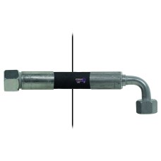 Hose Nut=12L/Nut=12L90° - Length=1000mm HACO