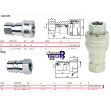 Cuplaj hidraulic furtun basculare G3/4 NPT3/4 