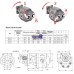 Gear pump, flow capacity 80 l / min (at 1000 rpm)/ min), with universal direction 